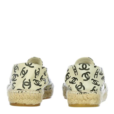 espadrille chanel couro|Chanel espadrilles second hand.